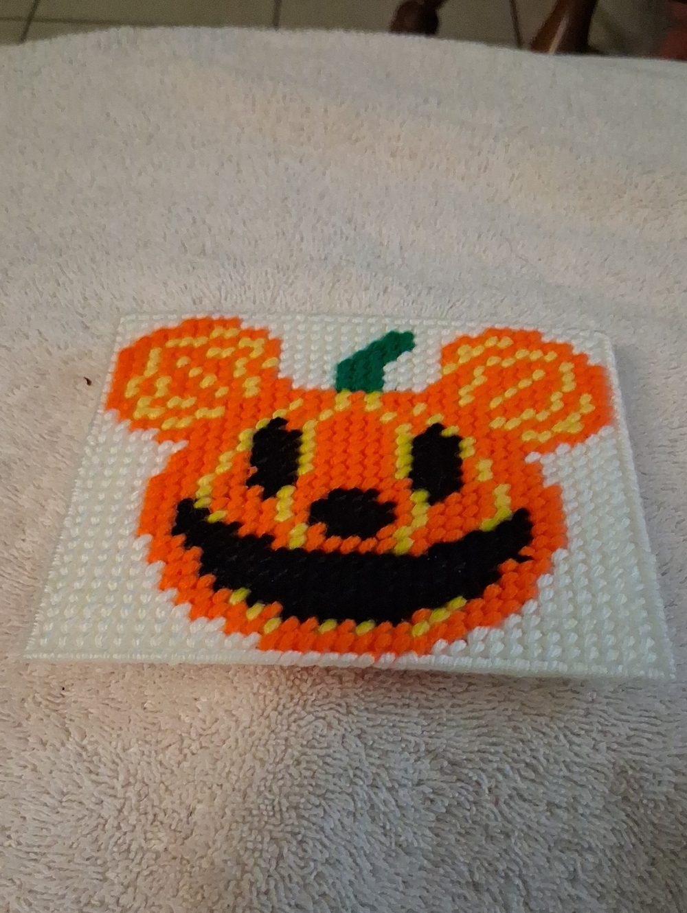 Handmade Orange Pumpkin Magnet/coaster
